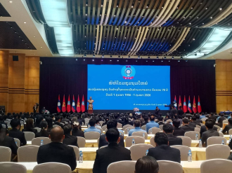 Grand Meeting Commemorates 70th Anniversary of the Lao Federation of Trade Unions